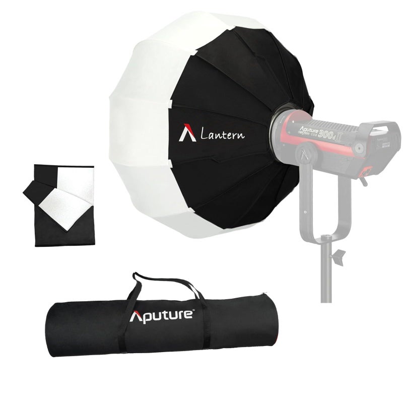 Aputure Lantern Softbox with Skirt 65cm/26inch Soft Light Modifier Compatible with Bowens Mount Light for Aputure 300D Mark II 600D 300c 80c - Image 1